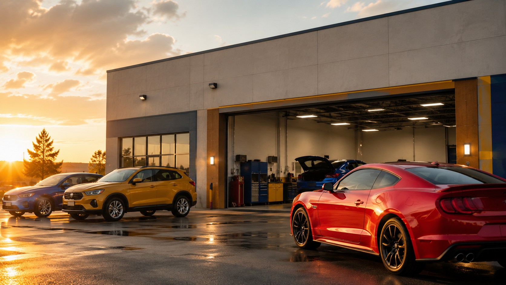 Collision repair service visual