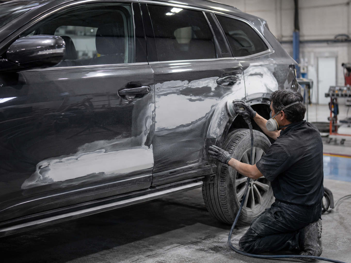 Collision repair structural measuring in shop